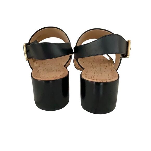 MICHAEL KORS NEW IN BOX BLACK LEATHER SLIP ON SANDAL SHOES SIZE 8M - Picture 8 of 8